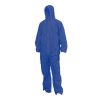 Flame Retardant Blue Coveralls Type 5/6, designed for protection against hazardous dust and light liquid splashes.