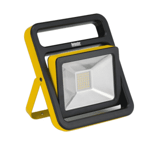 Defender LED 30W 2400 Lumen Floor Light, providing portable, high-powered lighting for industrial and construction use.