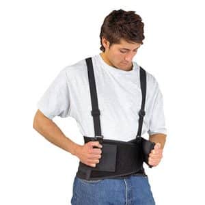 Portwest Back Support Belt in sizes M, L, and XL, designed for lumbar support during manual handling tasks