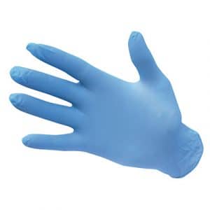 Portwest A925 Nitrile Powder-Free Gloves in blue, providing durable and puncture-resistant hand protection for industrial, medical, and food handling tasks